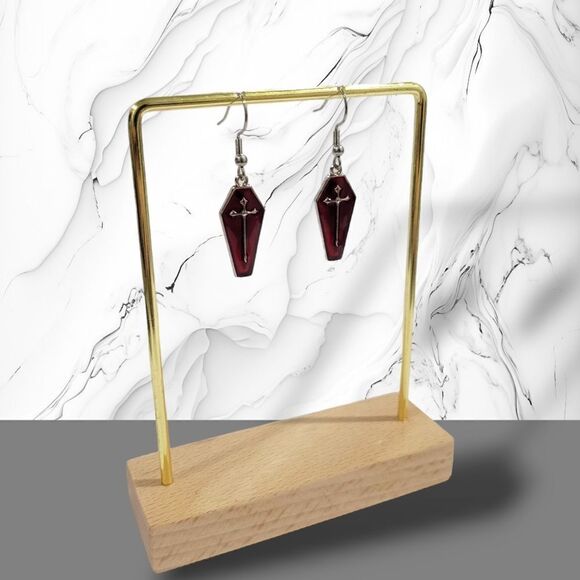 COPY - 🦇Vampire Coffin Earrings🦇 (2-A027) - Picture 5 of 7